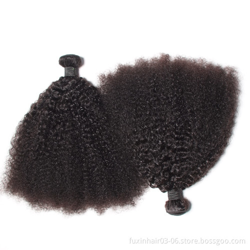 cheap Latest mongolian afro kinky curly human hair weaving extensions for braiding popular in kenya